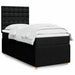 Pat box spring cu saltea, negru, 100x200 cm, textil - WALTI WALTI