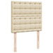 Pat box spring cu saltea, crem, 100x200 cm, textil - WALTI WALTI