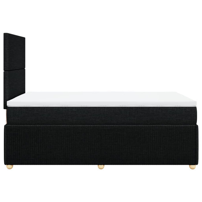 Pat box spring cu saltea, negru, 120x190 cm, catifea - WALTI WALTI