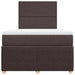 Pat box spring cu saltea, maro închis, 120x190 cm, textil - WALTI WALTI