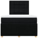 Pat box spring cu saltea, negru, 120x190 cm, catifea - WALTI WALTI