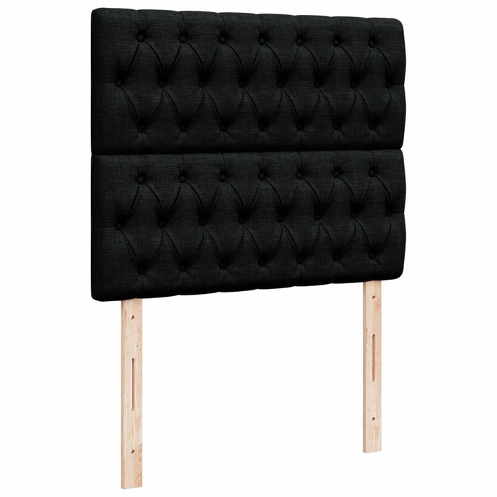 Pat box spring cu saltea, negru, 120x190 cm, catifea - WALTI WALTI