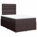 Pat box spring cu saltea, maro închis, 120x190 cm, textil - WALTI WALTI