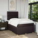 Pat box spring cu saltea, maro închis, 120x190 cm, textil - WALTI WALTI