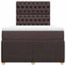 Pat box spring cu saltea, maro închis, 120x190 cm, textil - WALTI WALTI