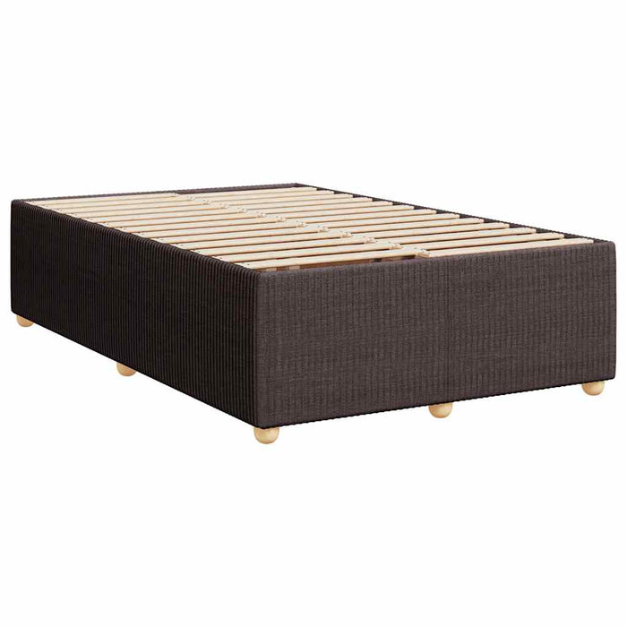 Pat box spring cu saltea, maro închis, 120x190 cm, textil - WALTI WALTI
