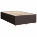 Pat box spring cu saltea, maro închis, 120x190 cm, textil - WALTI WALTI