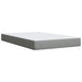 Pat box spring cu saltea, gri deschis, 120x190 cm, textil - WALTI WALTI