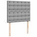 Pat box spring cu saltea, gri deschis, 120x190 cm, textil - WALTI WALTI