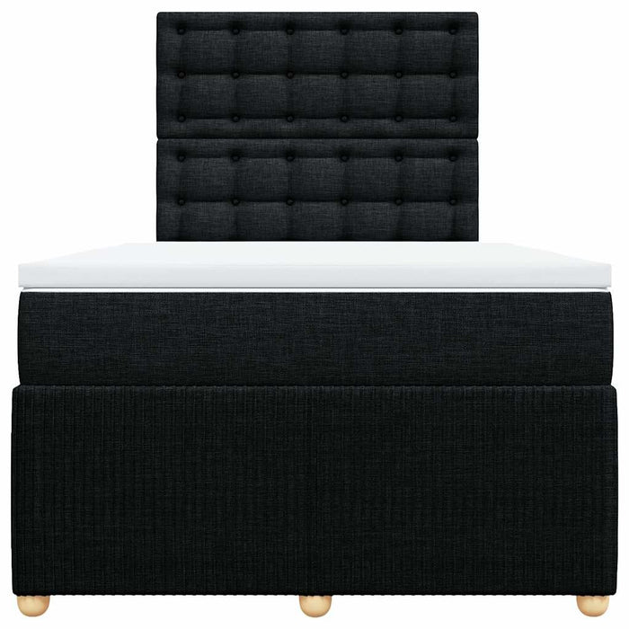 Pat box spring cu saltea, negru, 120x190 cm, catifea - WALTI WALTI