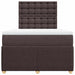 Pat box spring cu saltea, maro închis, 120x190 cm, textil - WALTI WALTI