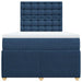 Pat box spring cu saltea, albastru, 120x190 cm, material textil - WALTI WALTI