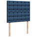 Pat box spring cu saltea, albastru, 120x190 cm, material textil - WALTI WALTI