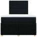 Pat box spring cu saltea, negru, 120x200 cm, textil - WALTI WALTI