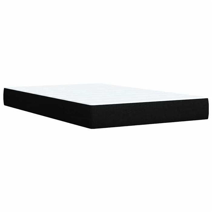 Pat box spring cu saltea, negru, 120x200 cm, textil - WALTI WALTI