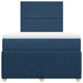 Pat box spring cu saltea, albastru, 120x200 cm, textil - WALTI WALTI