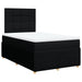Pat box spring cu saltea, negru, 120x200 cm, textil - WALTI WALTI