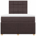 Pat box spring cu saltea, maro închis, 120x200 cm, textil - WALTI WALTI