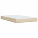 Pat box spring cu saltea, crem, 120x200 cm, textil - WALTI WALTI