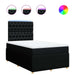Pat box spring cu saltea, negru, 120x200 cm, textil - WALTI WALTI