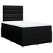 Pat box spring cu saltea, negru, 120x200 cm, textil - WALTI WALTI
