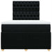 Pat box spring cu saltea, negru, 120x200 cm, textil - WALTI WALTI