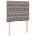 Pat box spring cu saltea, gri taupe, 120x200 cm, textil - WALTI WALTI
