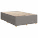 Pat box spring cu saltea, gri taupe, 120x200 cm, textil - WALTI WALTI