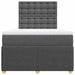 Pat box spring cu saltea, gri închis, 120x200 cm, textil - WALTI WALTI