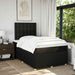Pat box spring cu saltea, negru, 120x200 cm, textil - WALTI WALTI