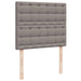 Pat box spring cu saltea, gri taupe, 120x200 cm, textil - WALTI WALTI