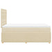 Pat box spring cu saltea, crem, 120x200 cm, textil - WALTI WALTI