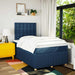 Pat box spring cu saltea, albastru, 120x200 cm, textil - WALTI WALTI