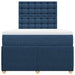 Pat box spring cu saltea, albastru, 120x200 cm, textil - WALTI WALTI