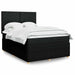 Pat box spring cu saltea, negru, 140x190 cm, textil - WALTI WALTI