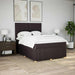 Pat box spring cu saltea, maro închis, 140x200 cm, textil - WALTI WALTI