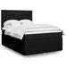 Pat box spring cu saltea, negru, 140x190 cm, textil - WALTI WALTI