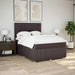 Pat box spring cu saltea, maro închis, 140x200 cm, textil - WALTI WALTI