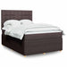 Pat box spring cu saltea, maro închis, 140x200 cm, textil - WALTI WALTI