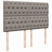 Pat box spring cu saltea, gri taupe, 140x200 cm, textil - WALTI WALTI