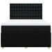 Pat box spring cu saltea, negru, 140x190 cm, textil - WALTI WALTI