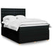 Pat box spring cu saltea, negru, 140x190 cm, textil - WALTI WALTI