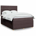 Pat box spring cu saltea, maro închis, 140x200 cm, textil - WALTI WALTI