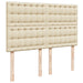 Pat box spring cu saltea, crem, 140x200 cm, textil - WALTI WALTI