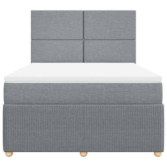 Pat continental, gri deschis, 140x200 cm, material textil - WALTI WALTI