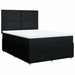 Pat box spring cu saltea, negru, 140x200 cm, textil - WALTI WALTI