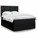 Pat box spring cu saltea, negru, 140x200 cm, textil - WALTI WALTI