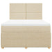 Pat continental cu saltea, crem, 140x200 cm, material textil - WALTI WALTI