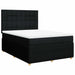 Pat box spring cu saltea, negru, 140x200 cm, textil - WALTI WALTI