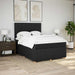 Pat box spring cu saltea, negru, 140x200 cm, textil - WALTI WALTI